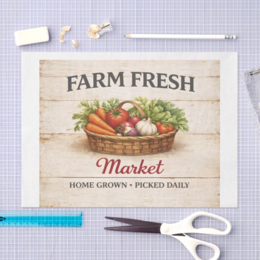 Veggie Market  Seidenpapier (Handwerk)