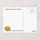 Veggie Mincemeat Cookie Rezept Postkarte (Rückseite)