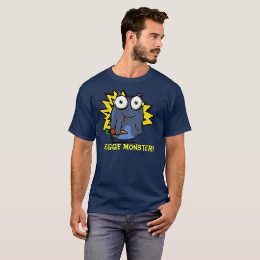 Veggie-Monster-Dunkelheits-T - Shirt (Vorne ganz)
