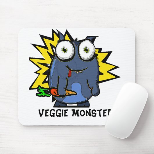 Veggie-Monster-Mausunterlage Mousepad (Mit Mouse)
