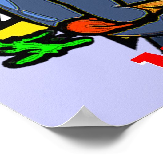 Veggie Monster Poster (Ecke)