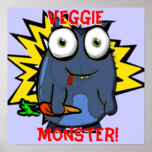 Veggie Monster Poster (Vorne)