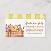 Veggie Obstbücher für Babydusche Begleitkarte (Vorderseite)