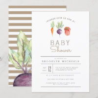 Veggie Patch | Wasserfarben-Babydusche