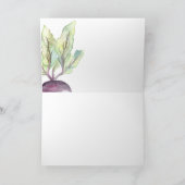 Veggie Patch Watercolor Dankeschön Karte (Innenseite)