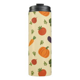 Veggie Pattern Garten Frische Pasta machen Thermosbecher