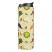 Veggie Pattern Garten Frische Pasta machen Thermosbecher (Nach links gedreht)