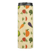 Veggie Pattern Garten Frische Pasta machen Thermosbecher (Rückseite)