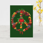 Veggie Peace Sign Karte (Gelbe Blume)