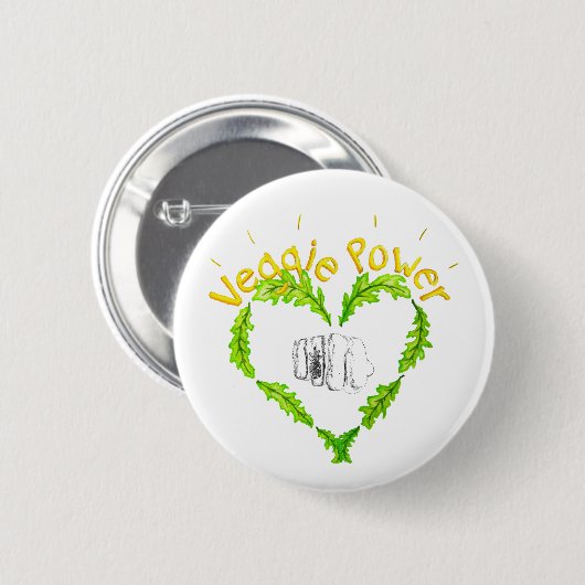 Veggie Power Knapp Button (Vorne & Hinten)
