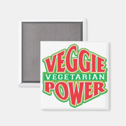Veggie Power Magnet (Vorderseite/Rückseite)