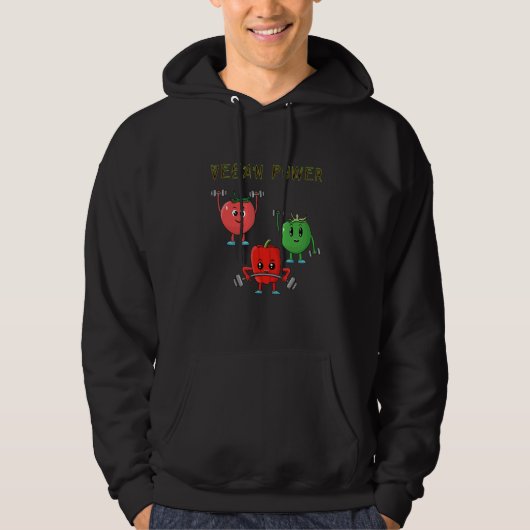 Veggie Power Tomato Paprika Power Vegan Protein Ve Hoodie (Vorderseite)