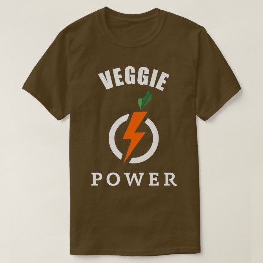 Veggie Power Vegetarier T-Shirt (Design vorne)