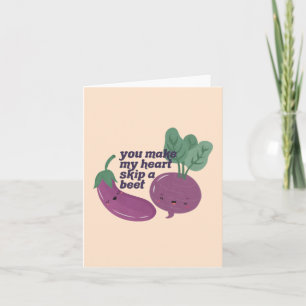 Veggie Pun: Ihr macht mein Herz dazu, eine Rübe zu