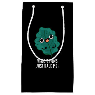 Veggie Puns einfach kale Me Funny Food Puff Dark B Kleine Geschenktüte