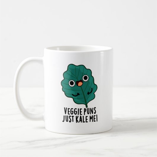 Veggie Puns Kale Me Funny Food Puff Kaffeetasse (Links)