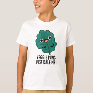 Veggie Puns Kale Me Funny Food Puff T-Shirt