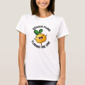 Veggie Puns Turnip Me on Funny Gemüse Puppe T-Shirt (Vorderseite)