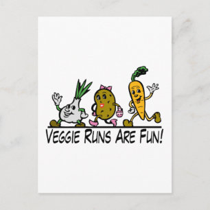 Veggie Runs Postkarte