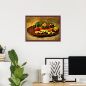 Veggie Salad Plate Poster (Heimbüro)