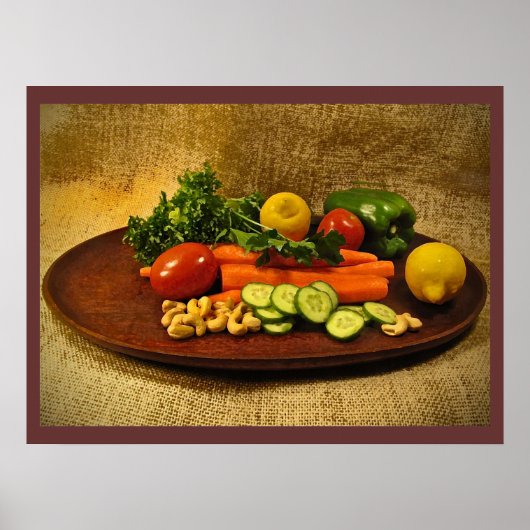 Veggie Salad Plate Poster (Vorne)