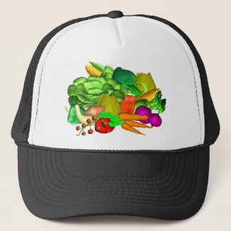 Veggie-Salat-Design auf Truckerkappe