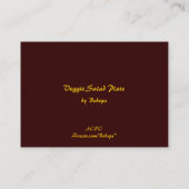 Veggie-Salat-Platte ATC Visitenkarte (Rückseite)