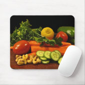 Veggie-Salat-Platte Mousepad (Mit Mouse)