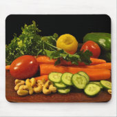 Veggie-Salat-Platte Mousepad (Vorne)