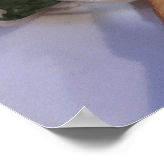 Veggie Sandwich mit Fries Poster (Ecke)