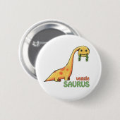 Veggie Saurus Knopf Button (Vorne & Hinten)