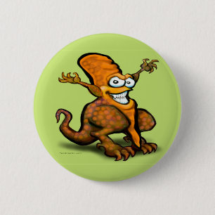 Veggie Saurus Rex Button