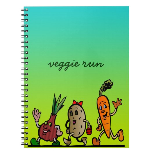 Veggie-Spaß Notizblock (Vorderseite)