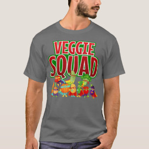 Veggie Squad Retro Gemüse Vegan vegetarisch T-Shirt