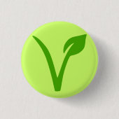 Veggie-Stolz, vegan, Vegetarier, Vegetarier, Vegan Button (Vorderseite)