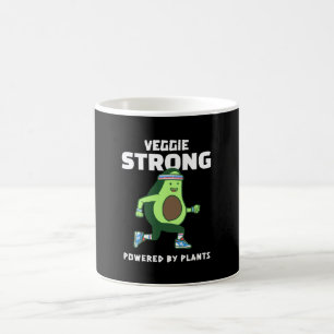 Veggie Strong, angetrieben von Pflanzen Kaffeetasse