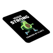 Veggie Strong, Powered by Pflanze Magnet (Rechte Seite)