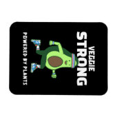 Veggie Strong, Powered by Pflanze Magnet (Horizontal)