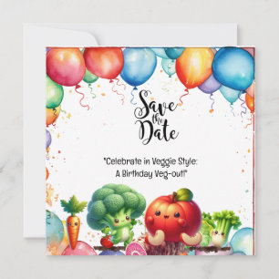 Veggie Style: Ein Geburtstag Veg-out! Einladung