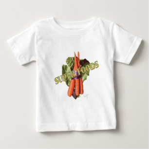 Veggie Super-Food Carrots Lettuce Cool Baby T-shirt