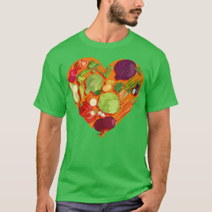 Veggie Vegane Liebe Gemüse mehr T-Shirt