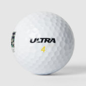 Veggie Vintag Vegetarian Gift Golfball (Logo)