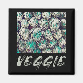 Veggie Vintag Vegetarian Gift Magnet (Vorne)