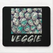 Veggie Vintag Vegetarian Gift Mousepad (Vorne)