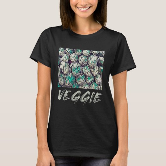 Veggie Vintag Vegetarian Gift T-Shirt (Vorderseite)