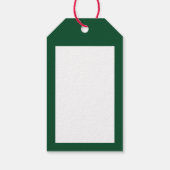 Veggie Weihnachten! Guinea Pig Juggling Sprouts Geschenkanhänger (Rückseite)