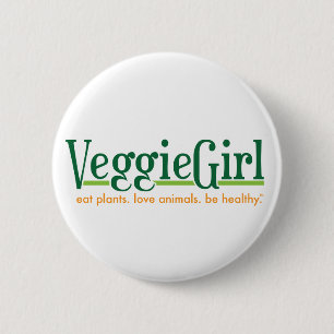 VeggieGirl Knopf Button