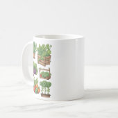 Veggies 10 Gartenarbeit, Geschenk, Gemüse, Gärtner Kaffeetasse (Vorderseite Links)