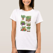 Veggies 10 Gartenarbeit, Geschenk, Gemüse, Gärtner T-Shirt (Vorderseite)