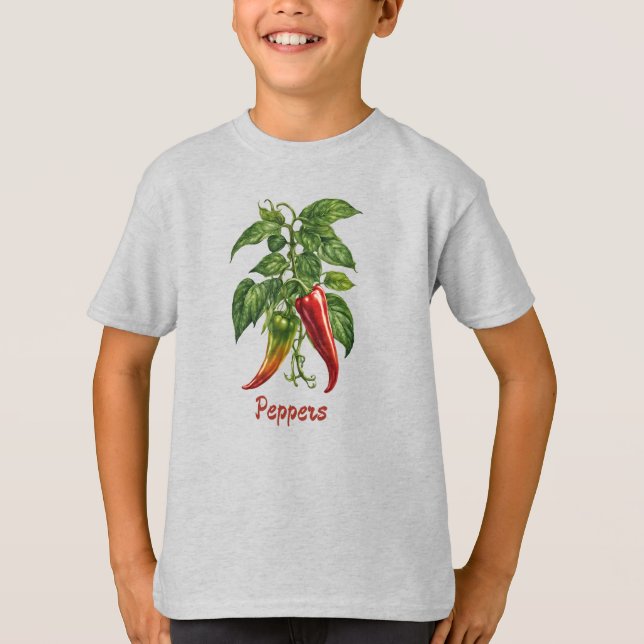 Veggies 12 Paprikaschoten, Lebensmittel, Gemüse, v T-Shirt (Vorderseite)